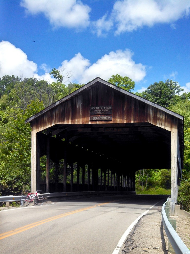 An obscure covered bridge in an obscure part of Ohio, named for an obscure politician. But it was still pretty.