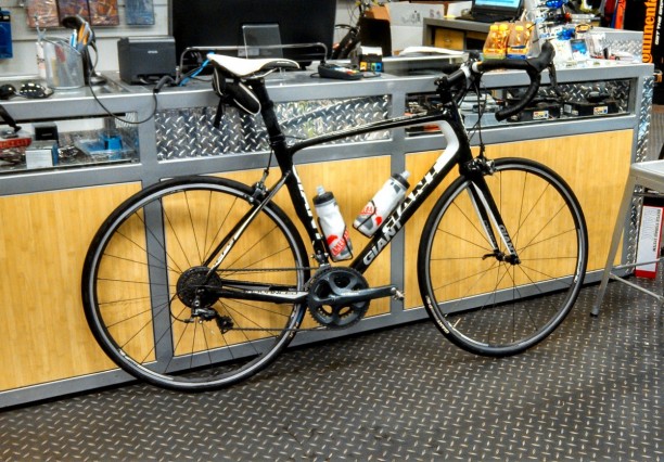 My ride for the day, a Giant Defy Advanced 2