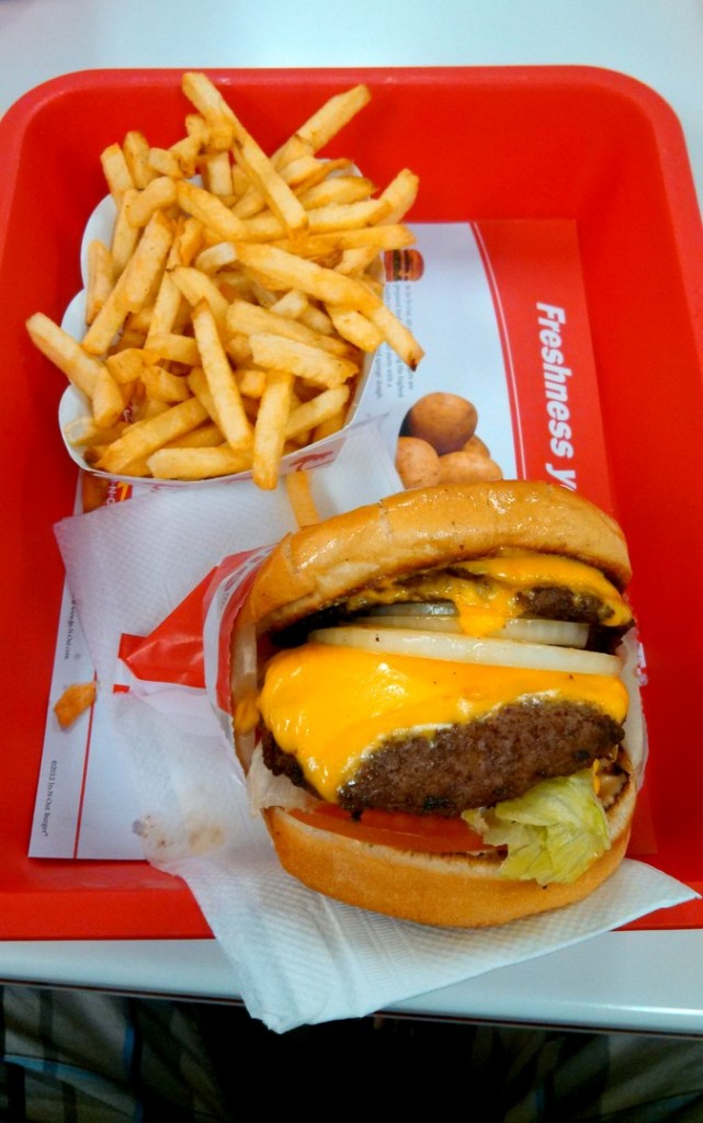 This constitutes a break in a yearlong fast food prohibition. But I mean, c'mon. It was In N Out.
