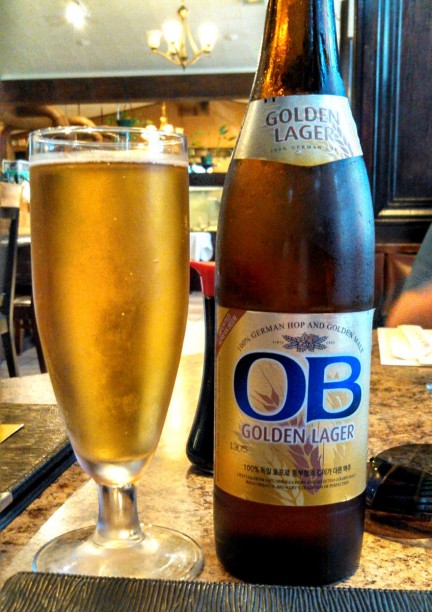 OB. A Korean beer that's very proud of its German hops.
