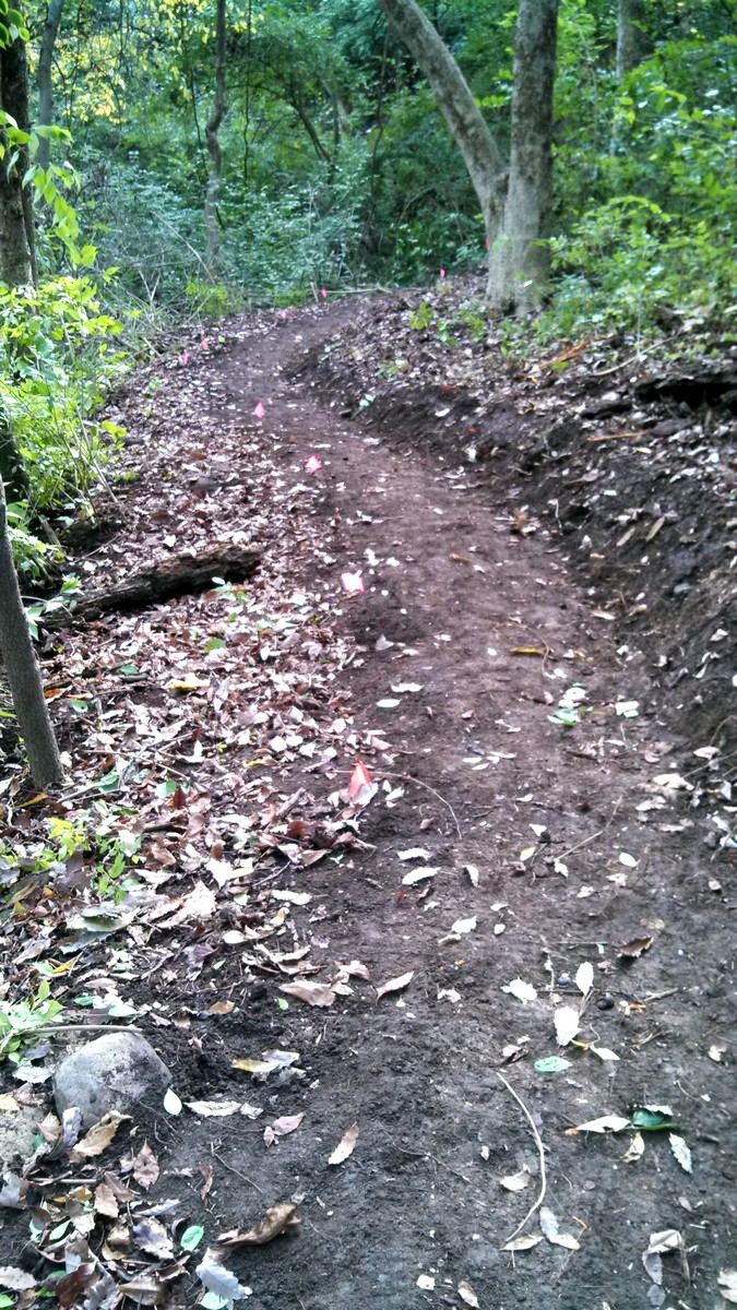 The finished product! Although not really. This is only a small section of a half-mile, black-diamond trail addition to the park.